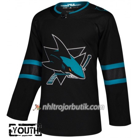 Barn Ishockey San Jose Sharks Tröja Blank Alternate Adidas 2018-19 Authentic